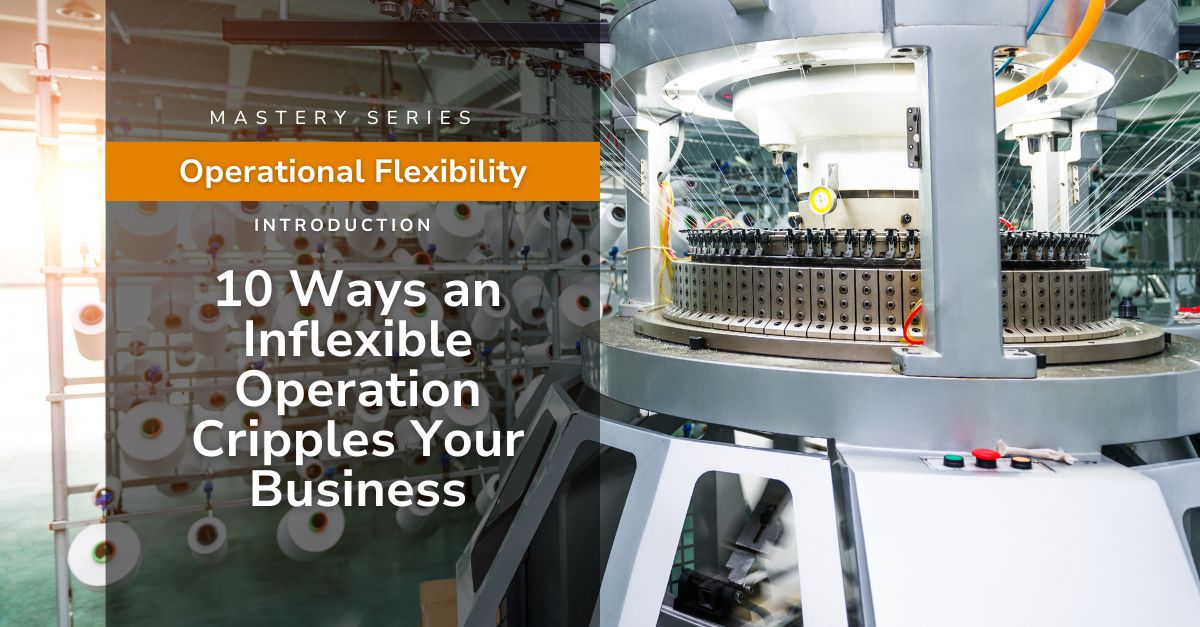 An inflexible operation is a business killer. Improving operational agility means your business is prepared to adapt quickly and effectively to market changes.